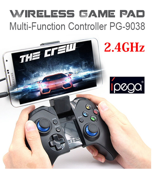 iPega PG-9038 Wireless Bluetooth Gaming Controller Joystick for Smartphone with telescopic stand